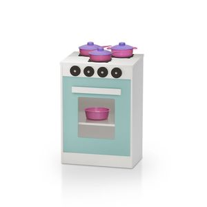 Fogão Brinquedo De Mdf Verde Infantil