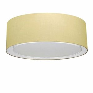 Plafon Para Sala Cilíndrico Cúpula Algodão Crú