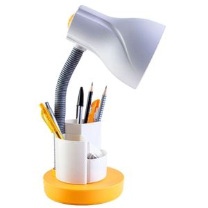 Luminária De Mesa Spiralle Amarela Porta Lápis E27 Bivolt