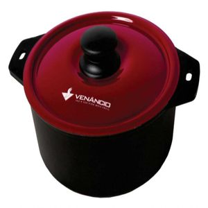 Panela De Ferro Fundido Tampa Bordô 200x82 Met. Met. Venâncio