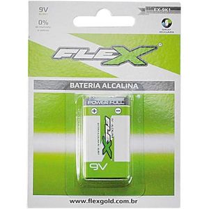 Bateria Flex 9v Alcalina 1 Unidades