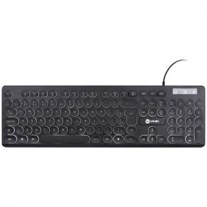 Teclado Chocolate Slim Teclas Redondas Led Branco 1.8M Usb