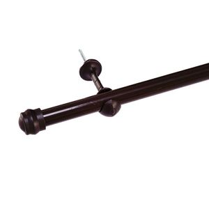 Varão De Cortina Simples 4 Metros 19mm Tabaco