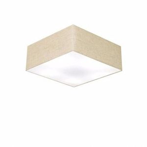 Plafon Para Sala Quadrado Sl-3050 Cúpula Cor Rustico Bege