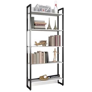 Estante Porto Com Prateleiras - Fit Mobel Cor Branco