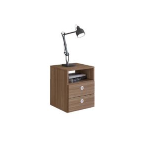 Mesa De Cabeceira Com 2 Gavetas E 1 Prateleira Tókio Montana