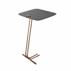 Mesa De Apoio Bandeja Concreto Base Cobre