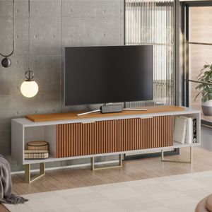 Bancada Para Tv 2.1 Rocket Off White Tauari