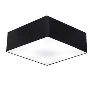 Plafon Quadrado Sl-3051 Cúpula Preto