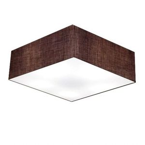 Plafon Quadrado Sl-3051 Cúpula Café