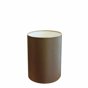 Cúpula Abajur Cilíndrica Cp-8003 Ø15X20Cm Cáqui