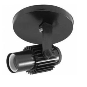 Spot B1 Para 1X E27 Led Bulbo Preto C/ Preto - Bivolt