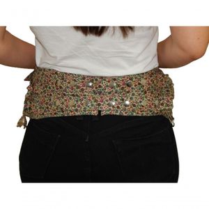Pochete Cartucheira De Tecido Waist Wallet Floral Abstrato