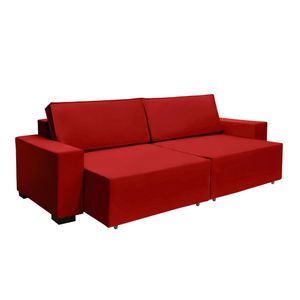 Sofá Dallas 2.00m Retrátil - Vermelho