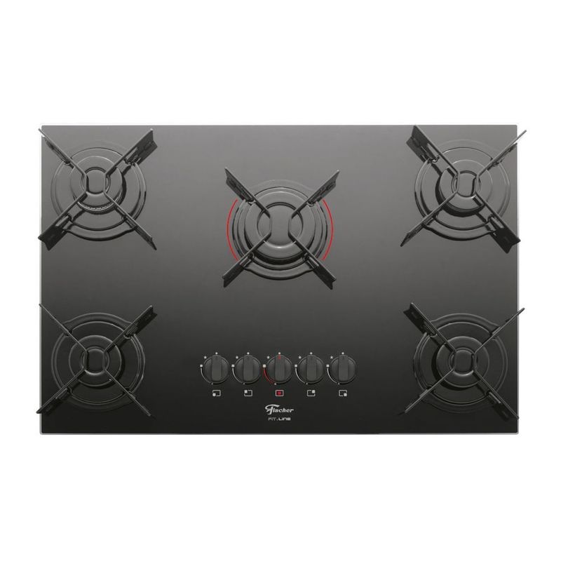 Fogão Cooktop Fischer 5Q Top Elétrico/Gás Mesa Vitrocerâmica - Fischer