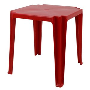 Mesa Tramontina 68x68x72 Cm Em Polipropileno Vermelho