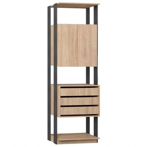 Guarda Roupa Closet Clothes 2 Portas 1006 - Be Mobiliário Carvalho/Espresso