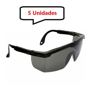 Kit 5 óculos Fume Proteção Segurança Epi Envio Rápido 24hrs