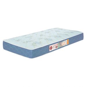 Colchão Solteiro Sleep Max Espuma D45 78X188X25Cm Branco/Azul - Castor