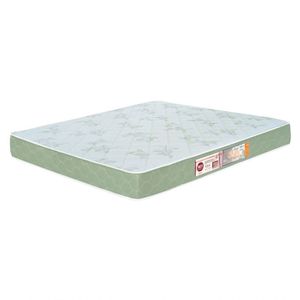 Colchão Casal Sleep Max Espuma D33 138X188X18Cm Branco/Verde - Castor