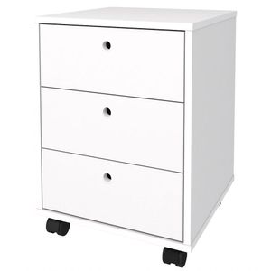 Gaveteiro Volante 3 Gavetas New Branco - Artany
