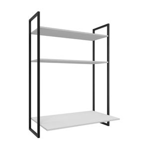 Escrivaninha Suspensa Estilo Industrial Tokyo - Fit Mobel Cor Branco