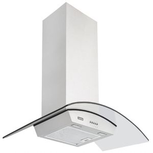 Coifa De Parede Tramontina New Vetro Em Aço Inox E Vidro Temperado 90 Cm 220 V
