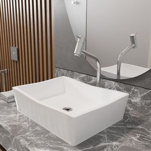 Kit Cuba De Apoio Com Torneira Metal Dl08 Valvula Abs Branco