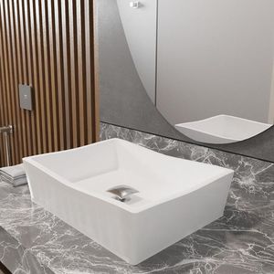 Conjunto Cuba De Apoio Atena Com Valvula Inox Branco Branco