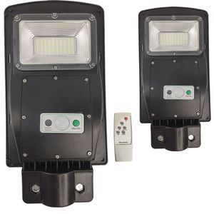 Luminaria Solar 60w 2Un Sensor De Movimento Controle Led
