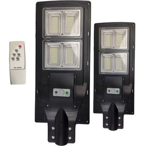 Luminaria Solar Led 240w 2Un Sensor E Controle Refletor