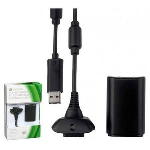 Bateria Recarregável + Cabo Usb P/ Controle Xbox 360