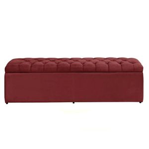 Báu Calçadeira Sapateira Dubai 1,38 Mt-suede Vermelho