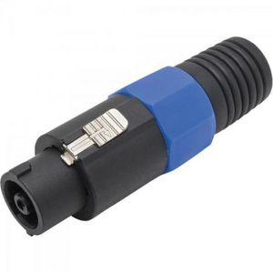 Conector Speakon De Linha Macho 4 Polos Pgsp0002 Preto Azul Storm