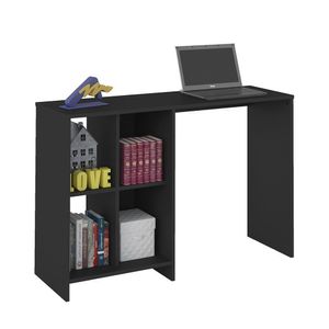 Escrivaninha / Mesa Para Notebook Matrix Preto E 4 Nichos