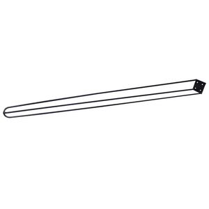 Pé De Metal 90 Cm Hairpin Legs Aparador E Mesa De Canto Preto G41
