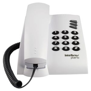 Telefone Com Fio Intelbras Pleno Com Chave Cinza Artico