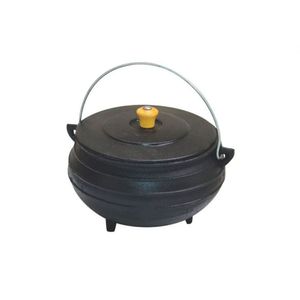Panela Tripe De Ferro Fundido Com Tampa - Capacidade 1 Lt