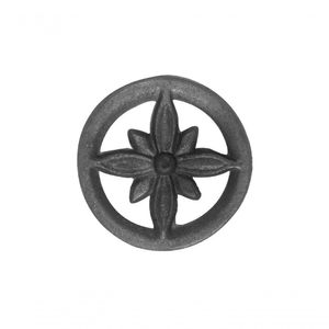 Rosácea Decoração De Ferro Flor De Liz Grade Portão 15Cm