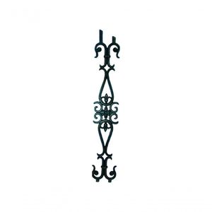 Grade De Ferro Fundido Flor De Liz 1 Grau Varanda 84X14Cm