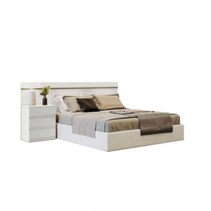 Cabeceira Casal Sollo C/1 Mesa De Cabeceira Branco