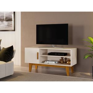 Rack Para Tv Até 42 Polegadas Denver Off White/naturale