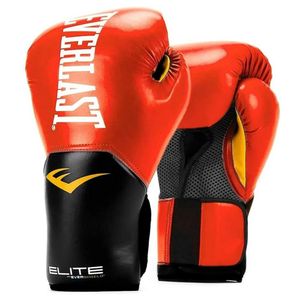 Luva De Boxe E Muay Thai Pro Style Elite Vermelho Com Preto