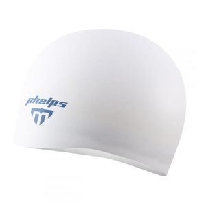 Touca de Natação Adulto de Silicone Phelps Dome Race Cap 2.0