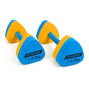Halter Triangular Eva Para Hidroginástica 1 a 2Kg Azul/Laran