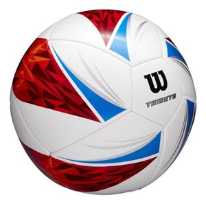 Bola De Futebol De Campo Tribute 5 Wilson Cor Azul/Vermelho