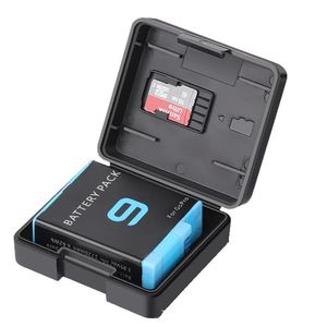 Porta Case de Bateria e Cartão de Memória para GoPro 3 à 11 Black