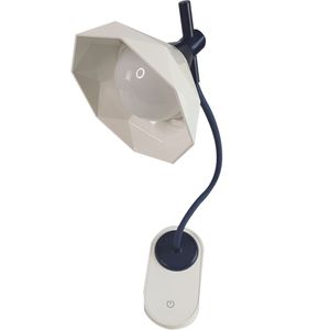Luminaria De Mesa C/Garra Articulavel Led 3 Cores Abajur