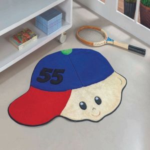 Tapete Big Menino Número 1,12M X 0,90M Azul Royal