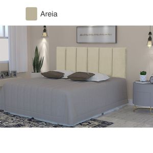 Cabeceira Cama Casal Estofada 1.40m Capri Vianossa Areia